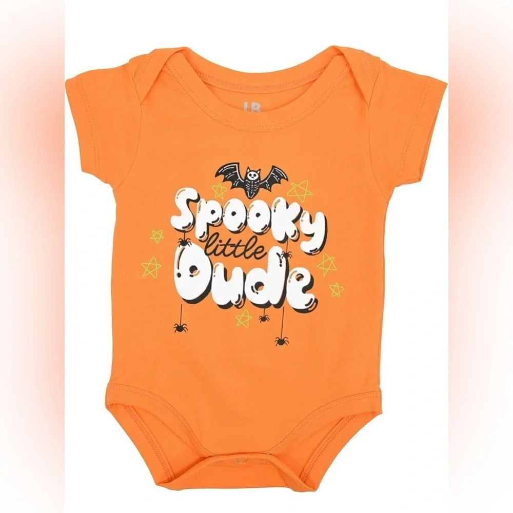 Baby Unisex 2 Piece Embroider Haunt It Layette Halloween Outfit